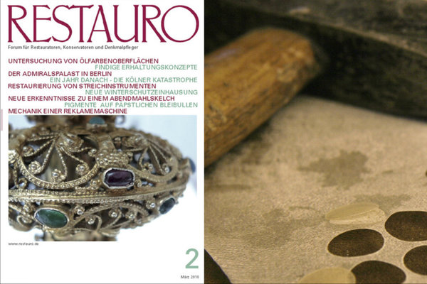 RESTAURO, issue 2/2010, parchment crack covers