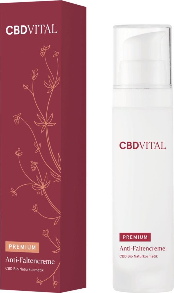 CBD VITAL | Anti-Faltencreme | PREMIUM CBD Bio Naturkosmetik