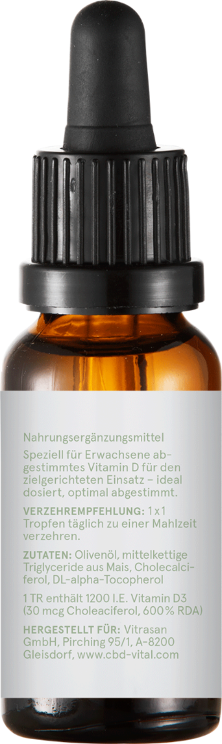 CBD VITAL | Vitamin D3 1200 liquid | 1200 I.E. pro Tropfen