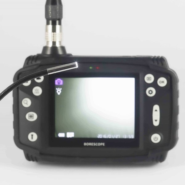 Endoscope camera with LED light | 4.5 mm x 1 m | Gooseneck