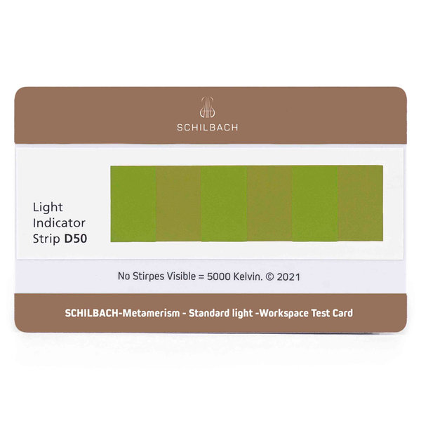 SCHILBACH Metamerism Test Card D50 for Standard Light 5000k