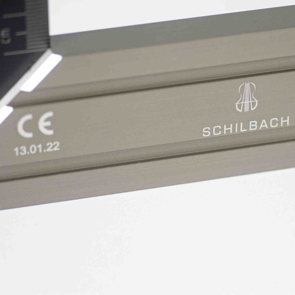 SCHILBACH Schreinerwinkel 150mm Aluminium Black-Line
