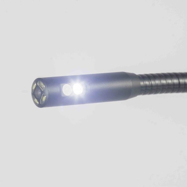 Endoskopie Schlauch 9mm x 1m ✓ 2 Linsen - vorne + 90° mit Licht ✓ für Endoskopkamera