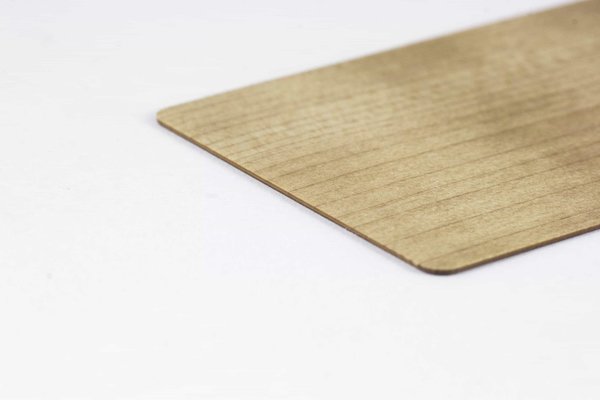 Swiss Wood Cards Material 85 x 54 x 0,8mm Ahorn geflammt