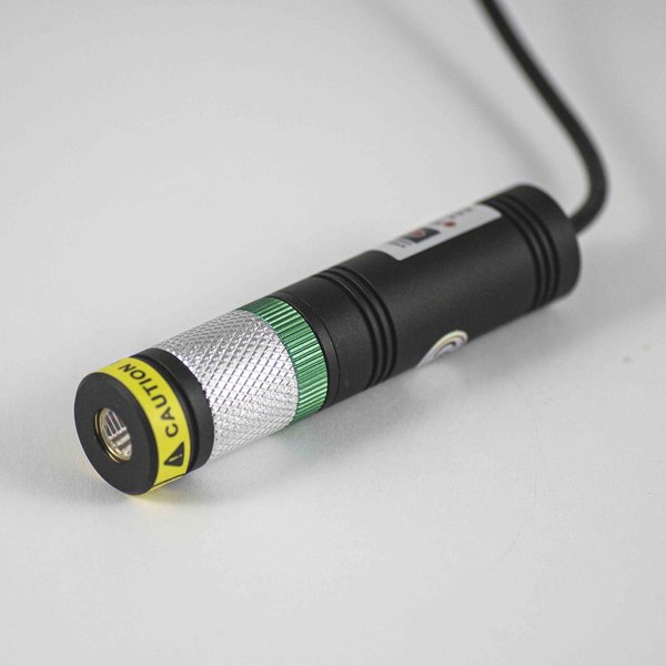 Laser grün 520nm ✓ 10mW fokussierbar Lasermodul mit Laserkreuz